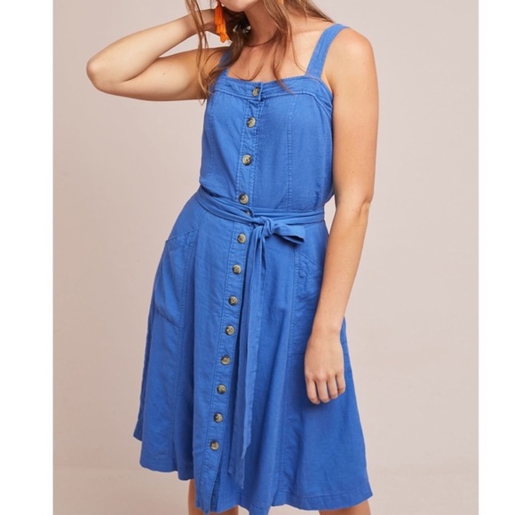 Anthro MAEVE blue Berea top & Riviera skirt set - Picture 1 of 9